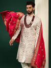 Rosegold Sherwani Set With Kashida Handwork