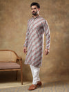 Festive Dusty Brown Kurta Pajama Set