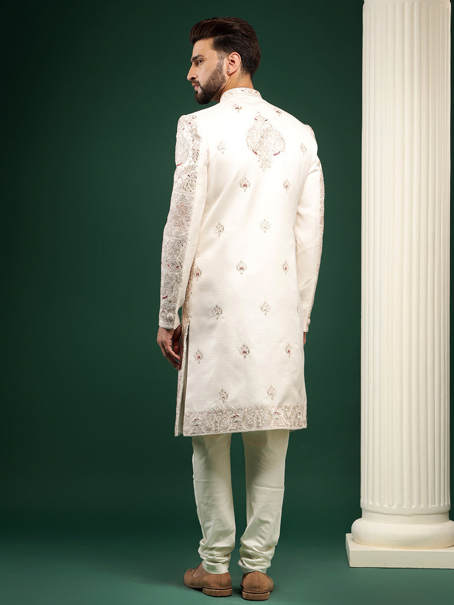 PRIMEROSE PINK SHERWANI SET
