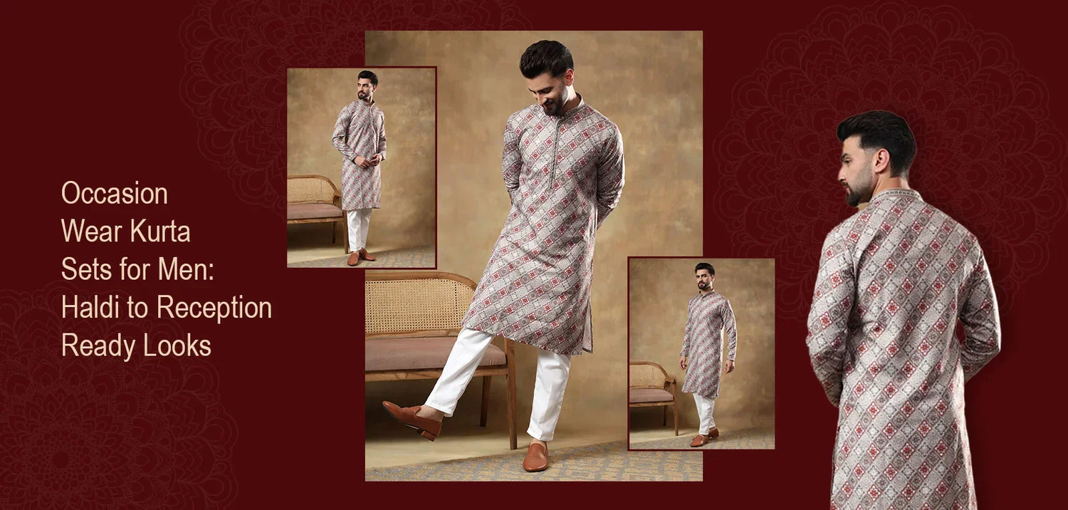 Occasion Wear Kurta Sets for Men: Haldi to Reception Ready Looks