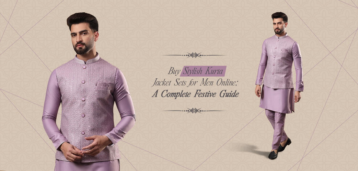 Buy Stylish Kurta Jacket Sets for Men Online: A Complete Festive Guide