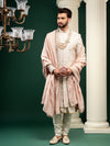 ROSEGOLD COLOR SHERWANI WITH HEAVY EMBROIDERY